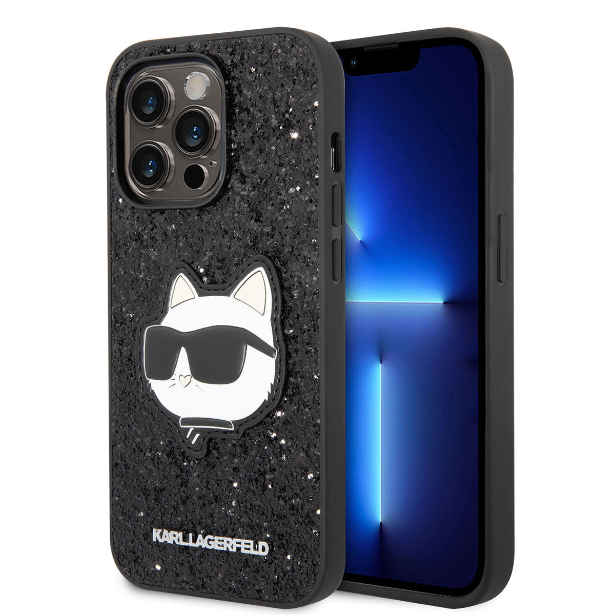 Karl Lagerfeld iPhone 14 Pro Max Kılıf Parlak Taşlı Choupette Dizayn Kapak - 1 Karl Lagerfeld iPhone 14 Pro Max Kılıf Parlak Taşlı Choupette Dizayn Kapak - 1